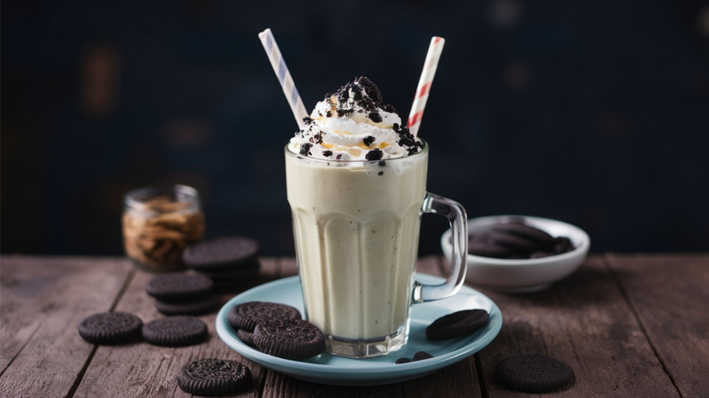 pictured cookies cream milkshake