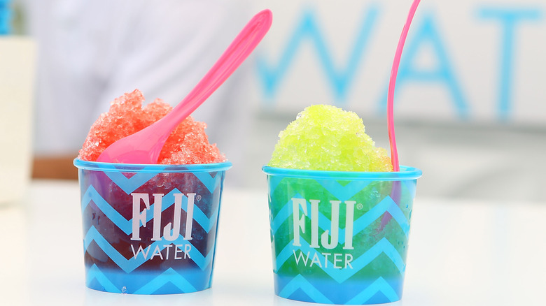 Two snow cones in cups