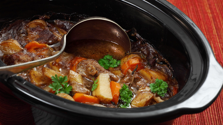 Stew in slow cooker