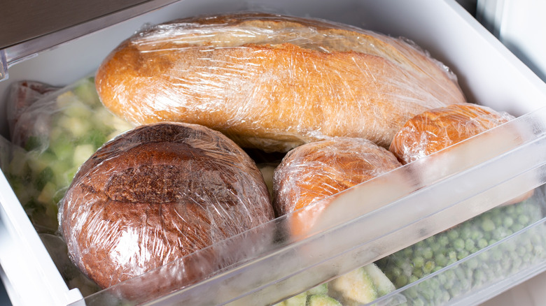 Bread in the refrigerator