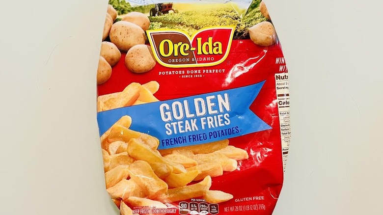 Bag of frozen Ore-Ida Classic Steak Fries