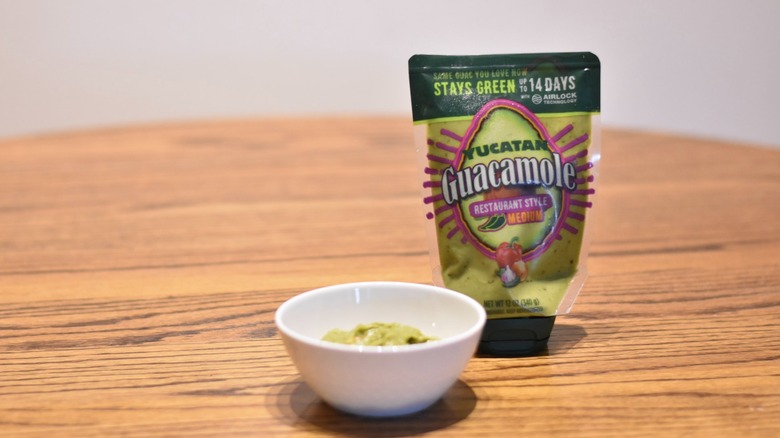 Yucatan squeezable guacamole container