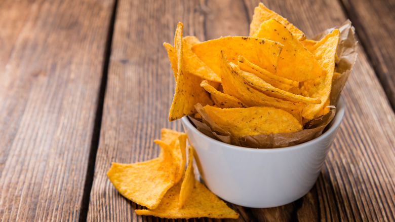 Bowl of tortilla chips