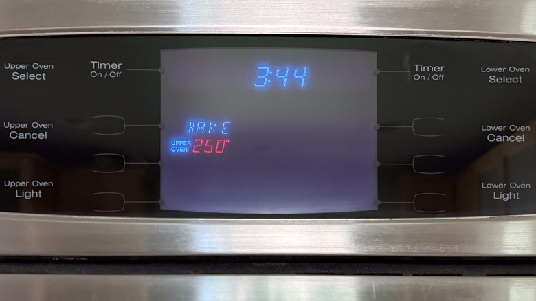 Oven preheated to 250 F