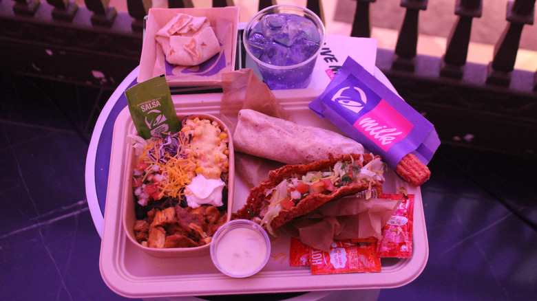 A plate of new Taco Bell menu items