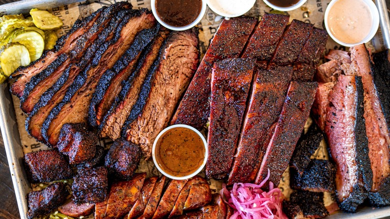 Wright's Barbecue platter