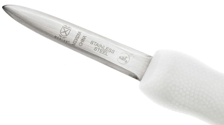 The stainless-steel Mercer Oyster Knife