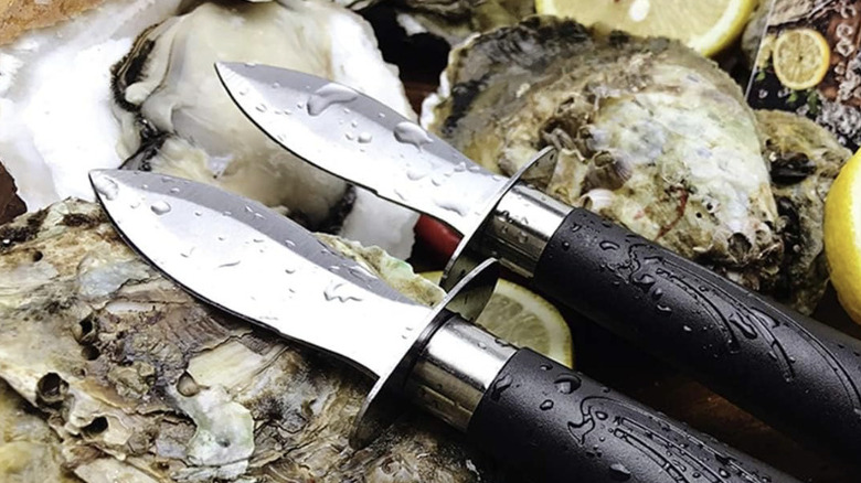 Two Wendom Shuckers and fresh oysters