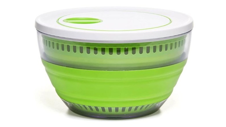 prepworks salad spinner on white background