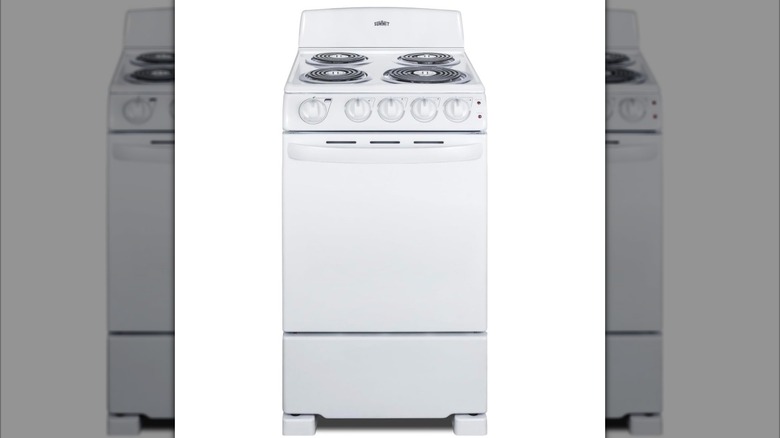 The Summit Appliance 20 in. 2.3 Cu. Smart Electric Freestanding Range