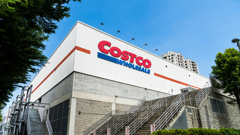The outside of a Costco warehouse store