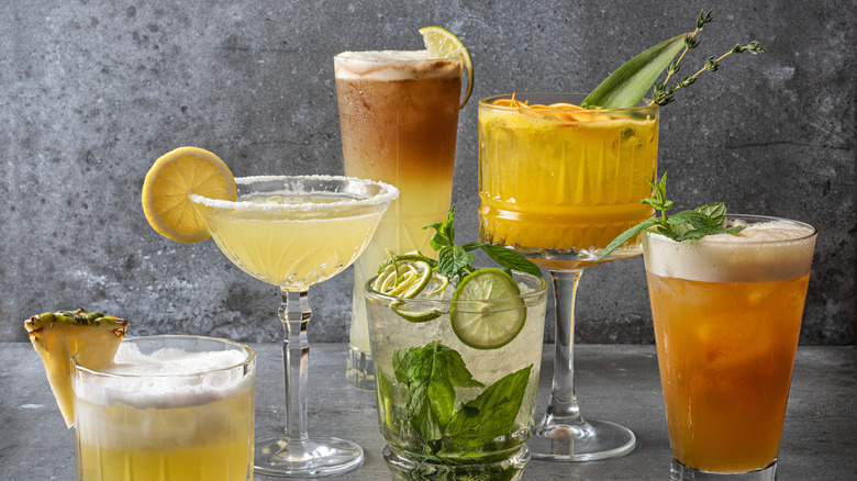 Cocktails with seasonal ingredients