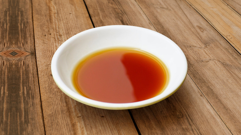 Small dish of fish sauce