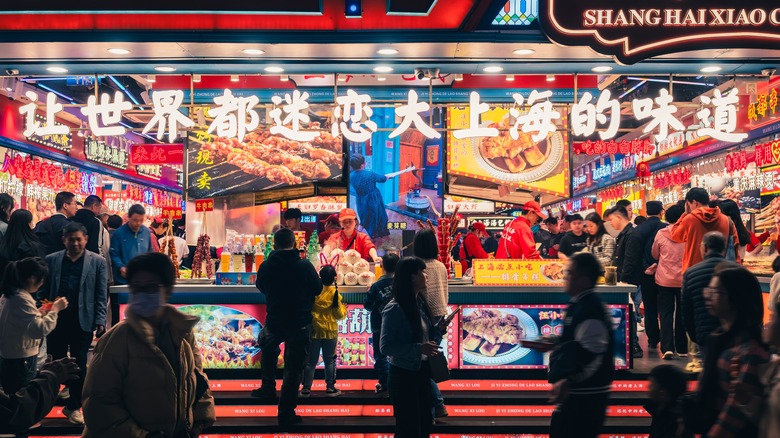 Food stall in Shanghai