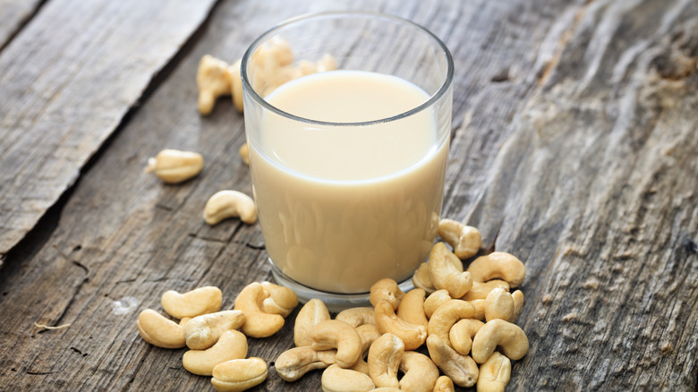Cashew milk with cashews