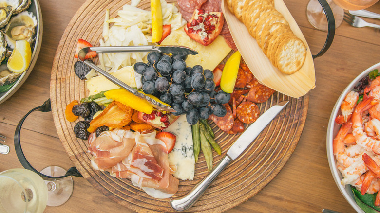 Charcuterie and cheese plate from The Ghan