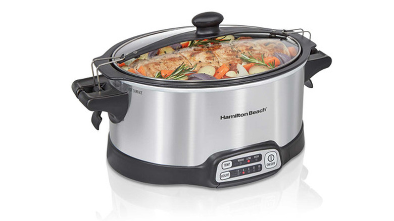 Hamilton Beach Stay or Go Sear & Cook 6 Quart Slow Cooker