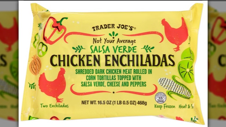 Trader Joe's chicken enchiladas packet.