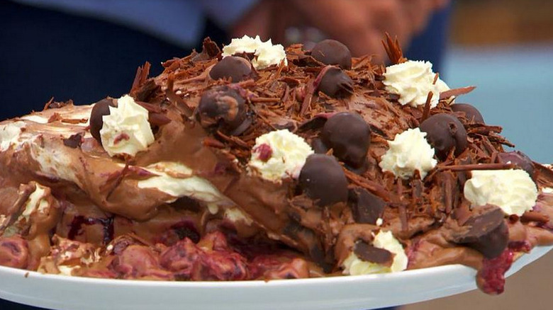 Dorret's collapsed Black Forest cake