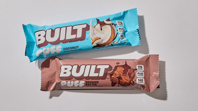 Built puff bars on a table