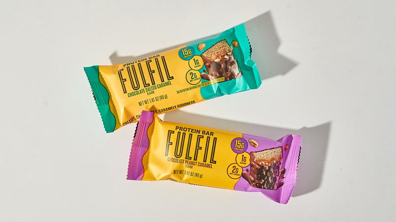 Fulfil protein bars on a table