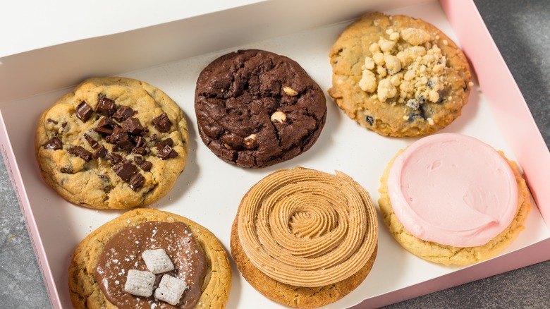 Box of Crumbl cookies