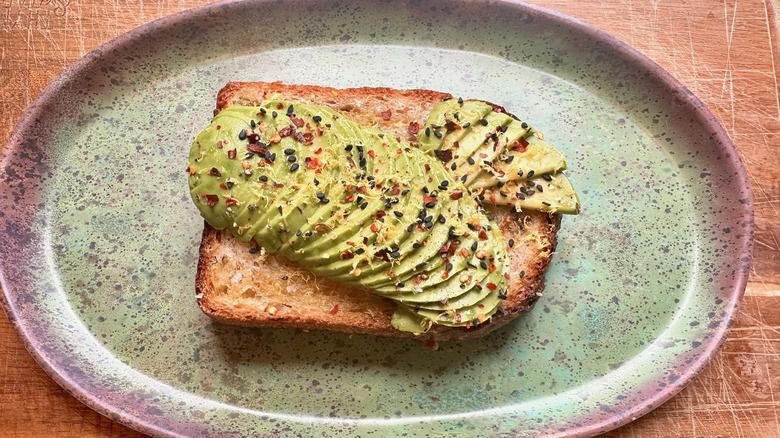 Gordon Ramsay-style avocado toast