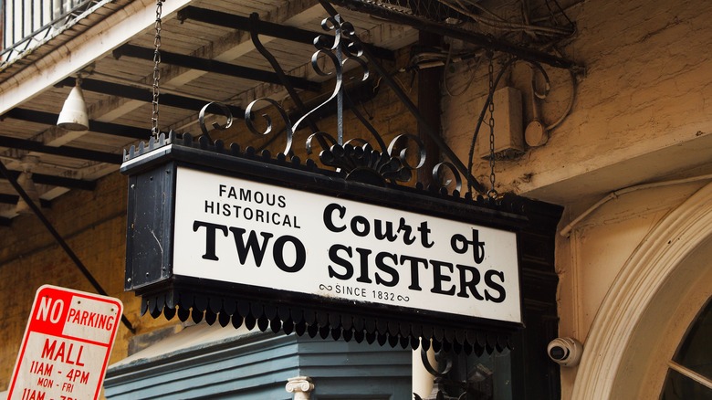 Court of Two Sisters Restaurant sign
