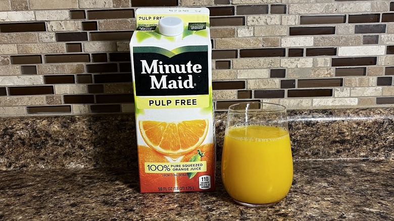 Minute Maid orange juice