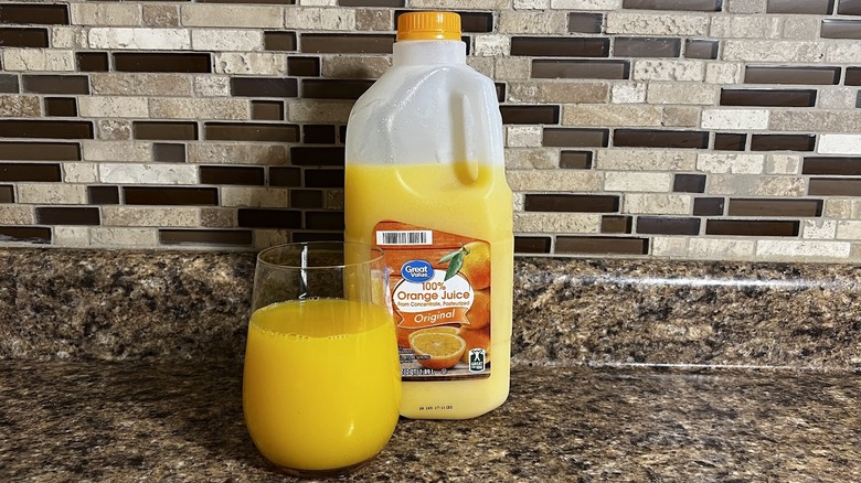 Great Value orange juice