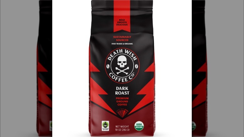 Bag of Death Wish Coffee