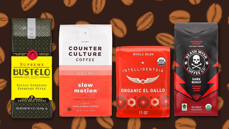 Variety of highly recommended coffee beans