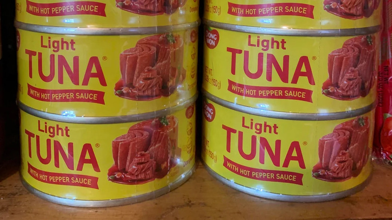 Cans of Dongwon Tuna