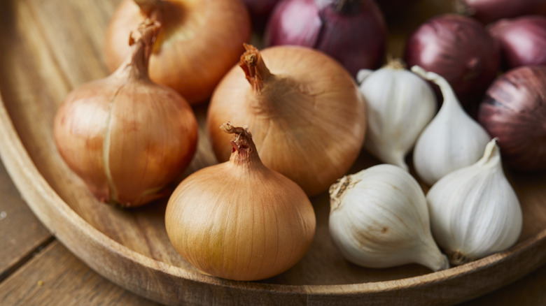variety of onions in bowl