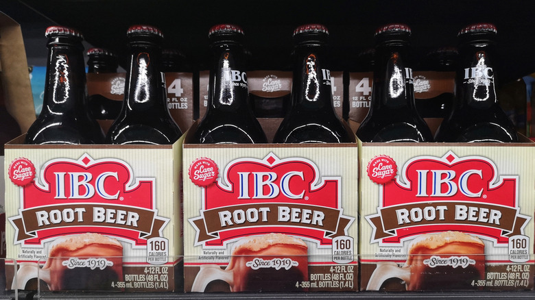 Bottles of IBC root beer