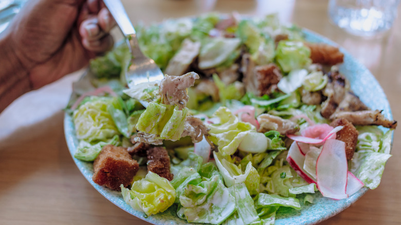 salad on plate
