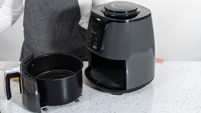 Air fryer on countertop