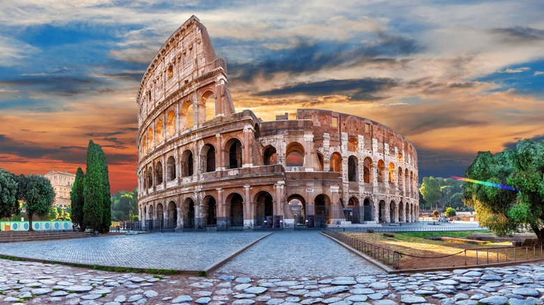 The Roman coliseum