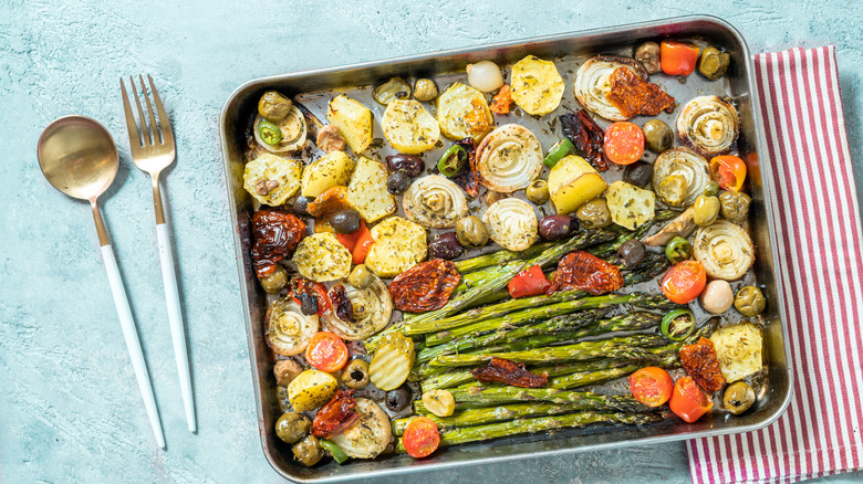 Sheet pan roasted vegetables