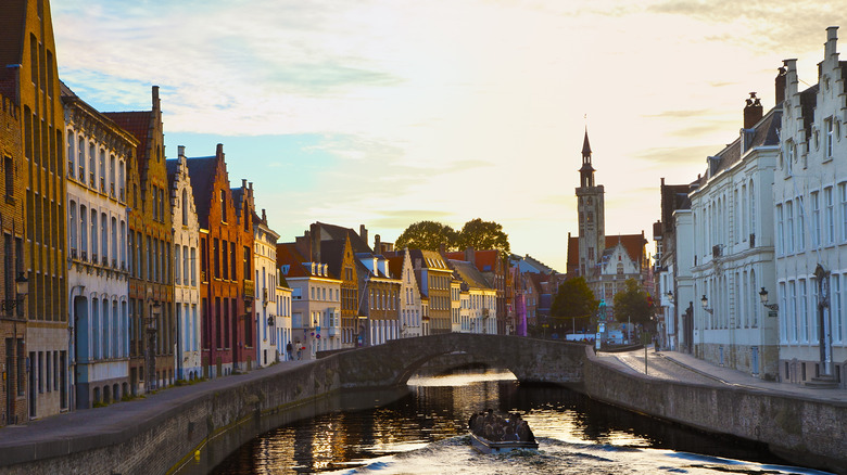 Buildings in Bruges Belgium