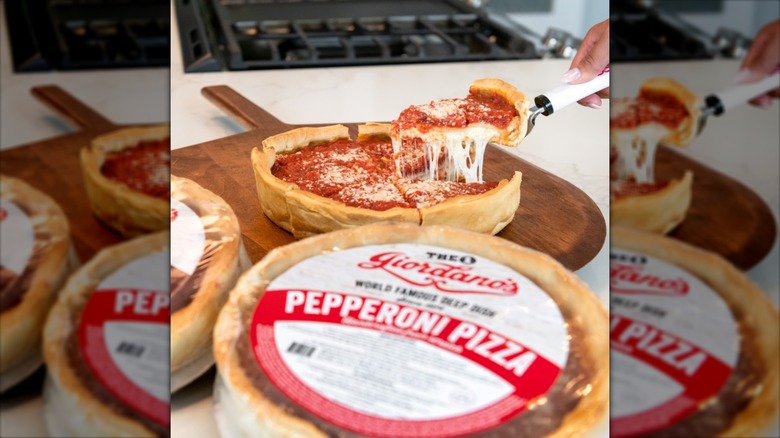 Giordano's frozen pepperoni pizza