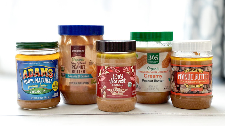 containers of peanut butter