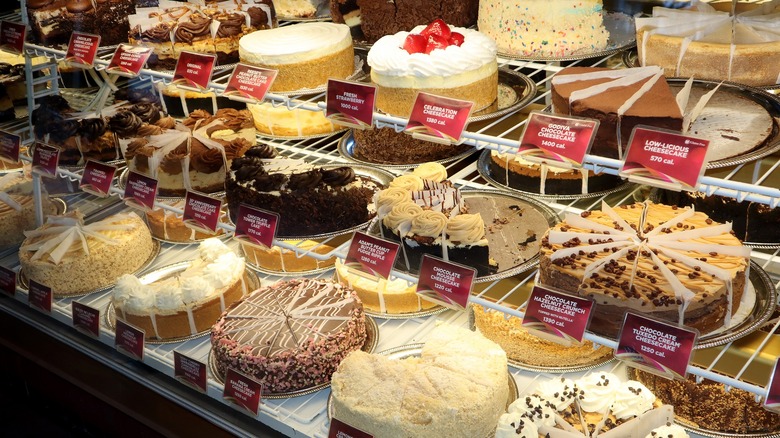 The Cheesecake Factory cheesecake case