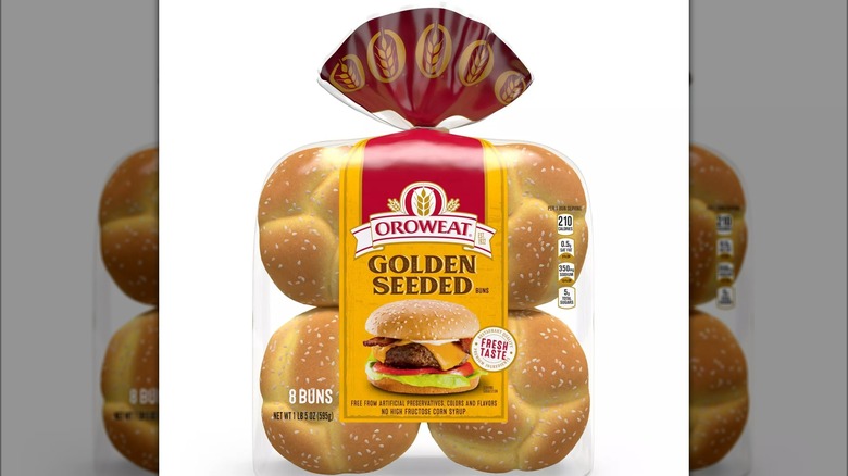 Oroweat seeded hamburger buns
