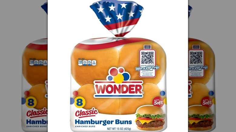 Wonder Bread hamburger bun