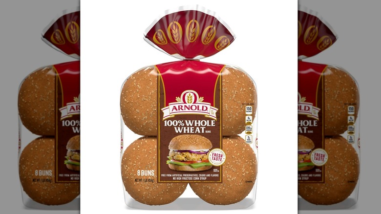 Arnold whole wheat burger buns