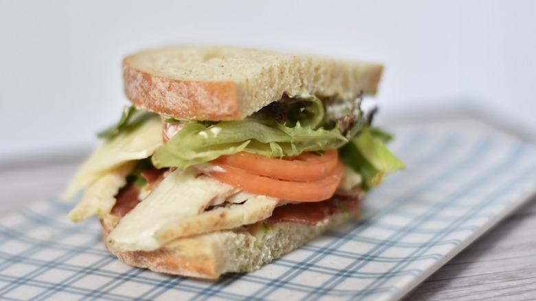 Panera Chicken Avocado BLT sandwich