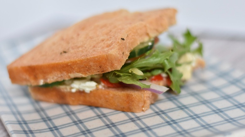 Panera Mediterranean Veggie sandwich