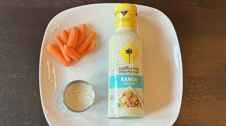 California Pizza Kitchen dressing and carrots