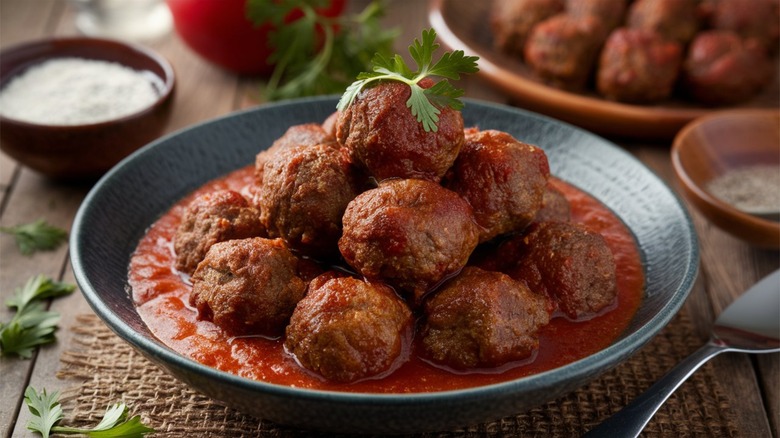 Meatballs in tomato sauce